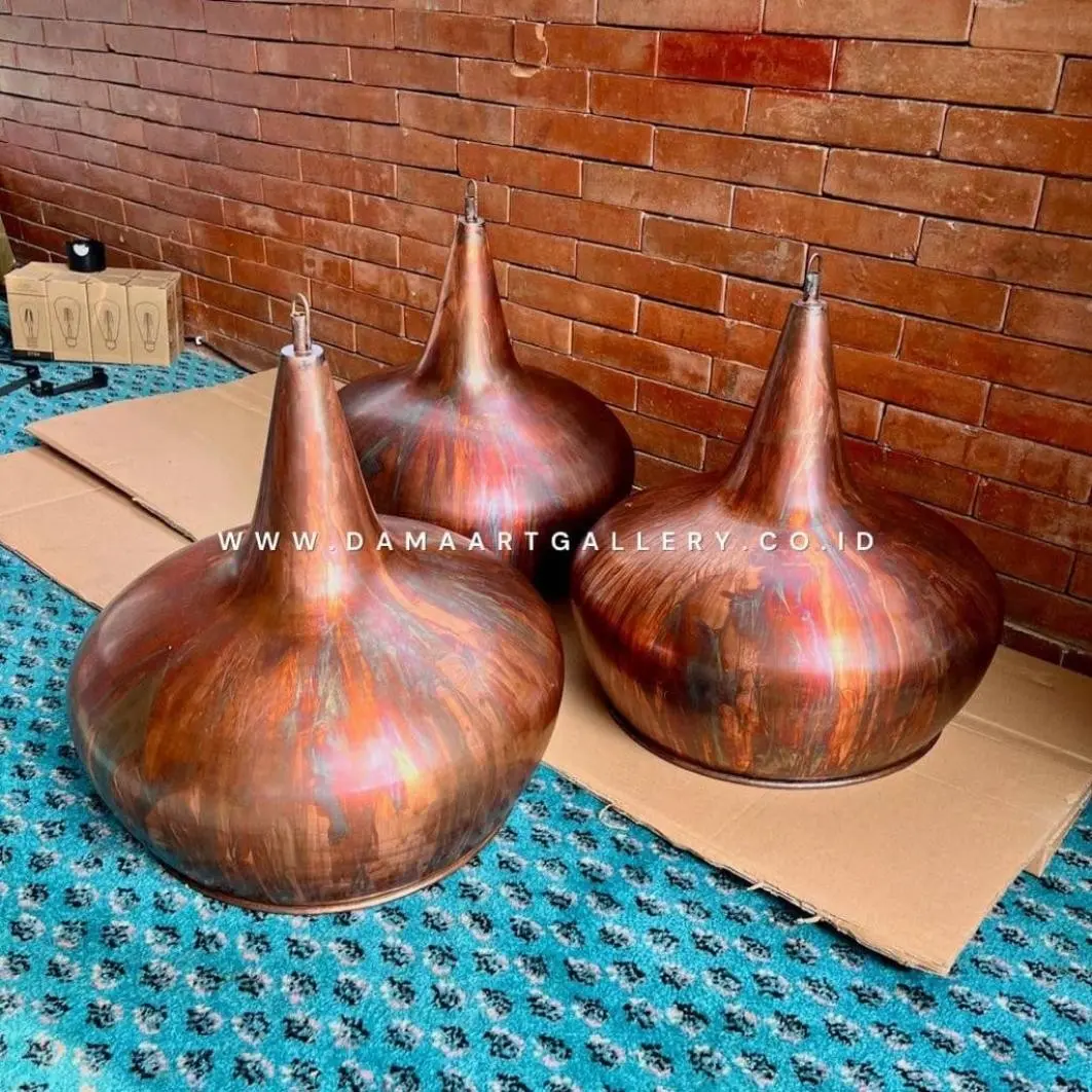 Lampu Gantung Tembaga Antik